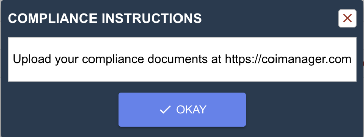 Compliance Instructions