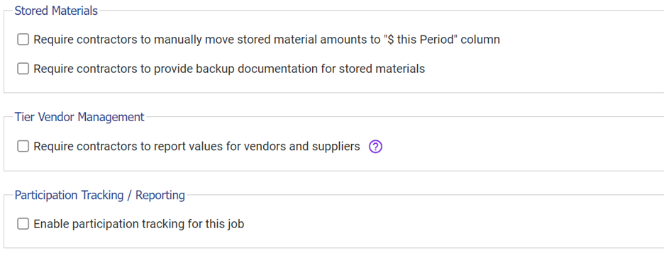 Stored_Tier Vendor, Tracking and Reporting